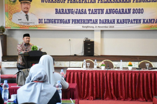 Percepatan Pelaksanaan Barang dan Jasa, Bupati Kampar Minta Seluruh Proyek Berjalan tepat waktu.