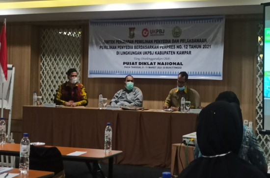 UKPBJ Kampar Adakan Bimtek Terkait Perpres No. 12 Tahun 2021